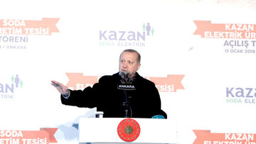 Cumhurbaşkanı Erdoğan Kazan Soda Elektrik Üretim A.Ş. açılışında konuştu