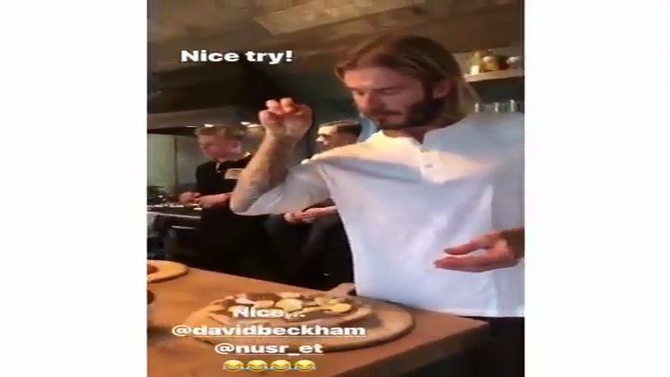David Beckham'dan saltbae