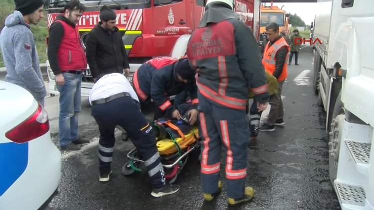 Hadımköy gişelerdeki kaza TEM'i kapattı