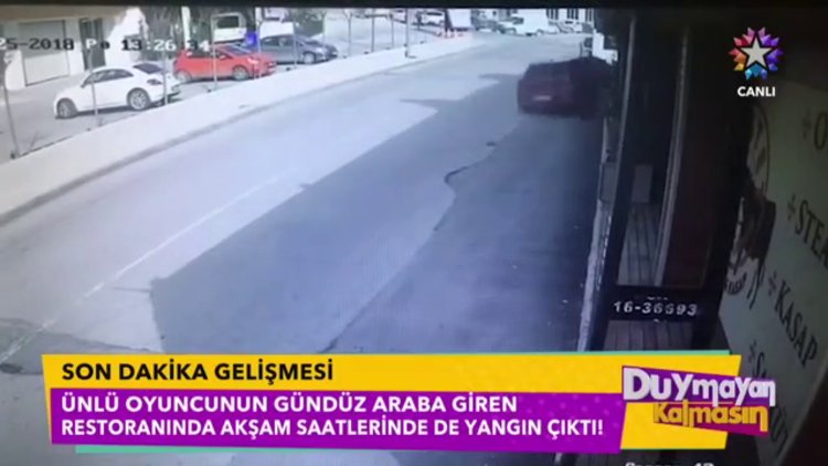 Erkan Petekkaya'nın restoranına araba girdi!