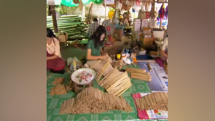 Japon kağıt şemsiye yapımı