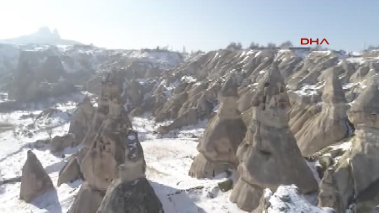 Kapadokya Drone ile gökyüzünden böyle görüntülendi