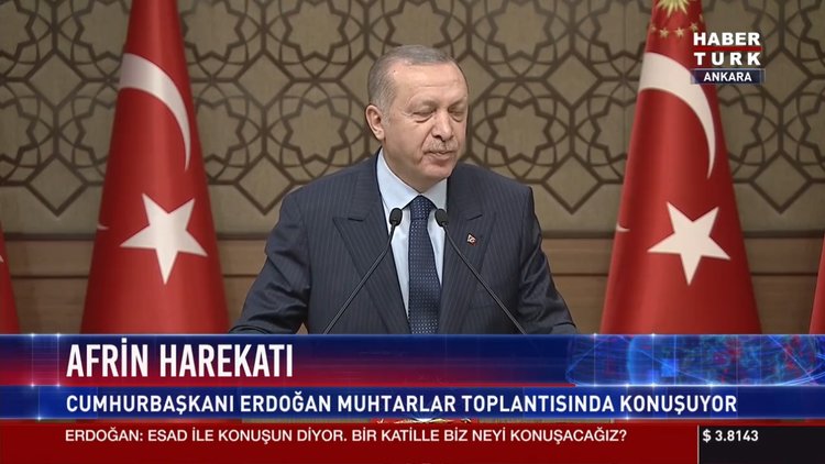 Cumhurbaşkanı Erdoğan 45. muhtarlar toplantısında konuştu