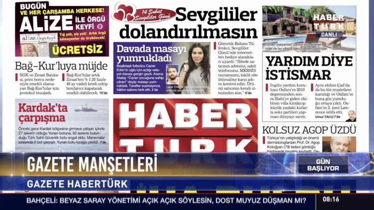 Gazete Manşetleri 14 Şubat 2018