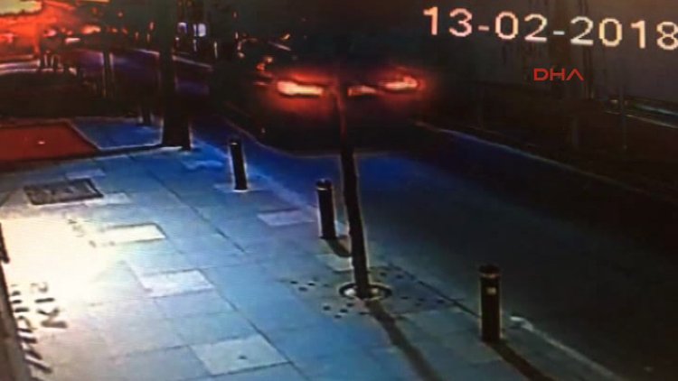 Şişli'de vale ciple telefon bayisine böyle daldı