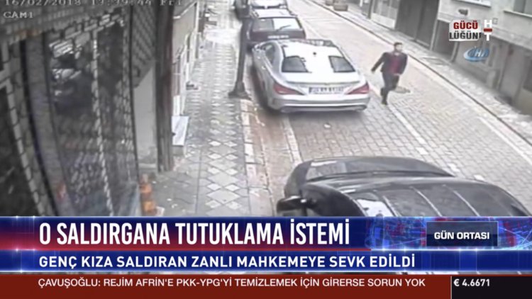 Tacizci adım adım takip etti