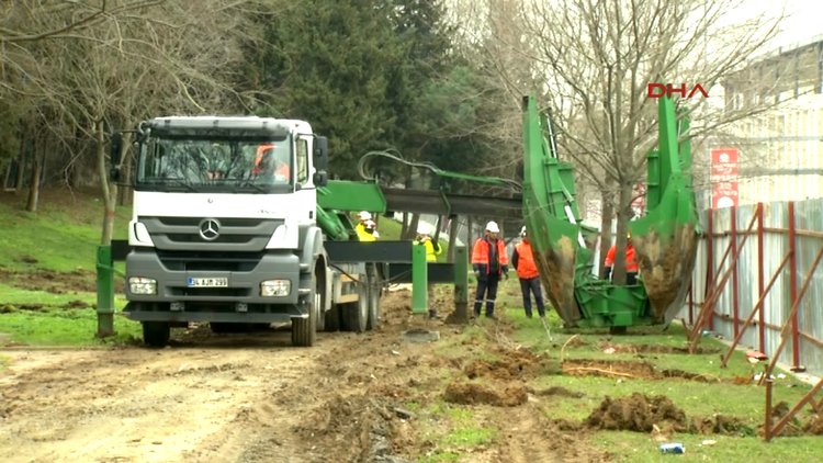 Maçka Parkı'ndan taşınan 176 ağaç Sarıyer'deki tabiat parkına dikildi