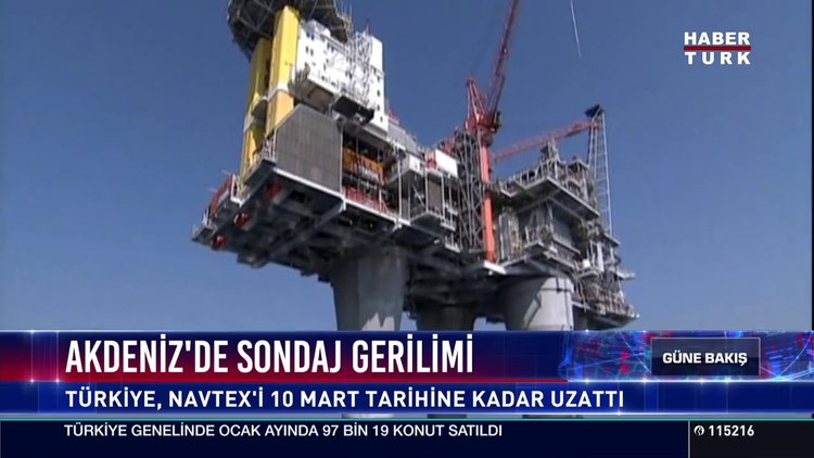 Akdeniz'de sondaj gerilimi