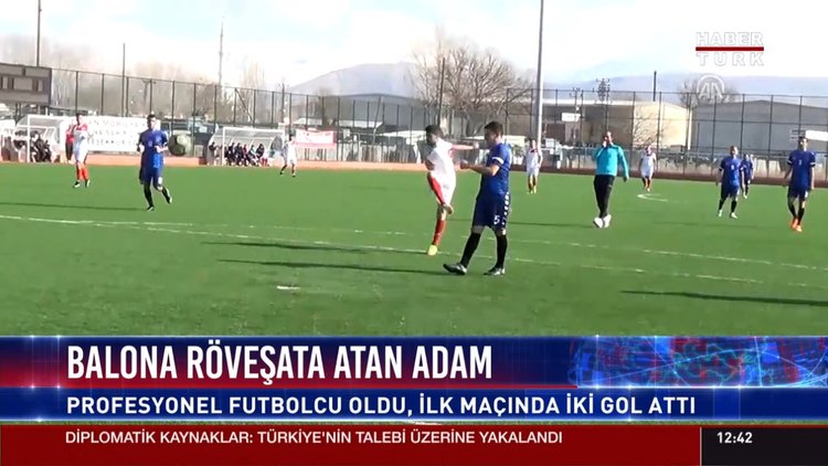 Balona rövaşata atan adam futbolcu oldu
