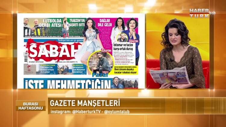 Burası Haftasonu - 25 Şubat 218 - Gazete Manşetleri