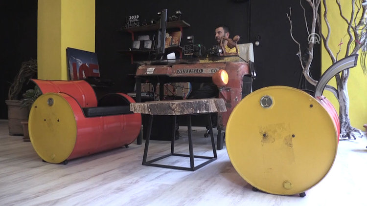 Fotoğraf stüdyosunun ilginç dekoru