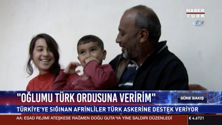 "Oğlumu Türk ordusuna veririm"