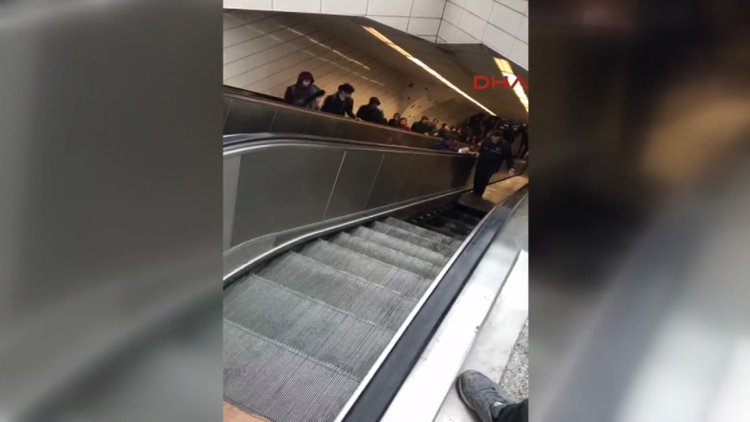 Maslak metrosunda korkutan olay