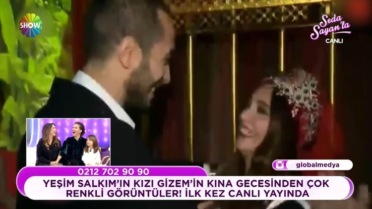 Yeşim Salkım'ın kızı Gizem'in kına gecesi görüntüleri!