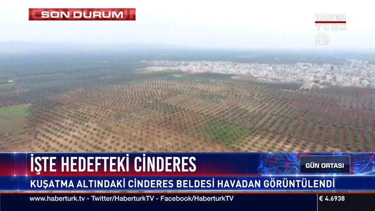Afrin'den sıcak görüntüler! Savaş uçakları terör hedeflerini vuruyor