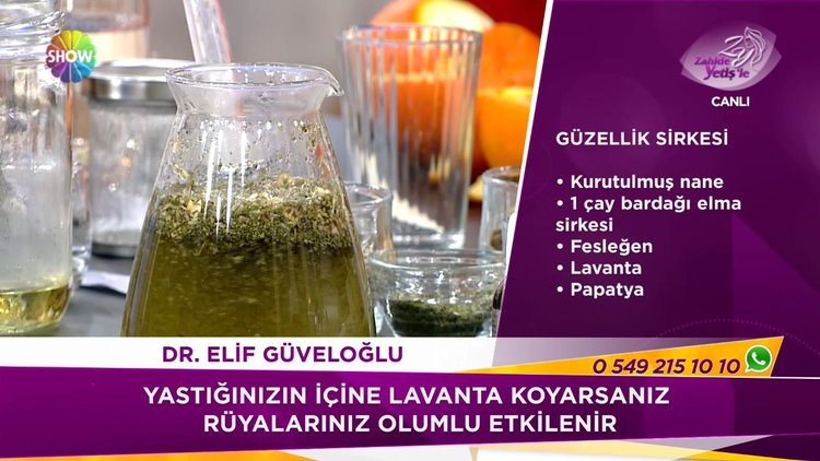 Doğal güzellik sirkesi tarifi!