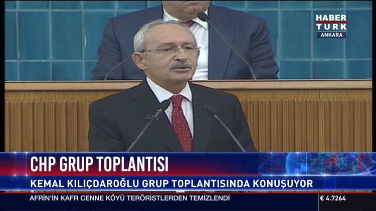 Kılıçdaroğlu CHP Grup Toplantısında konuştu