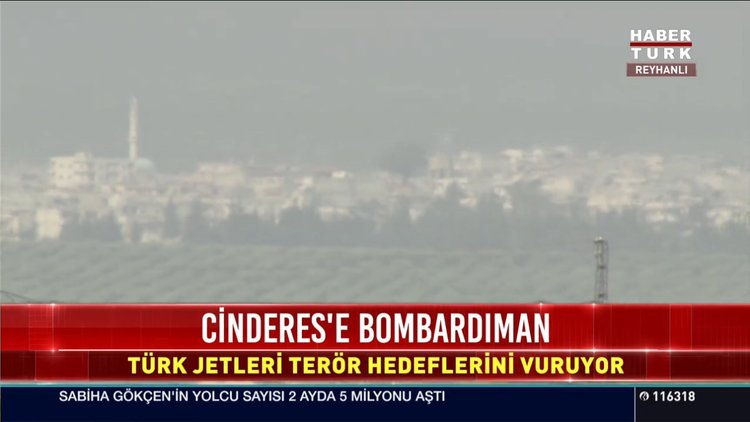 Cinderes'e bombardıman