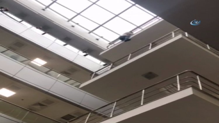 Çağlayan'daki İstanbul Adalet Sarayı'nda intihar girişimi