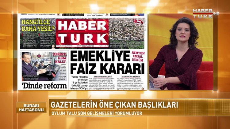 Burası Haftasonu - 10 Mart 2018 (Gazete Manşetleri)
