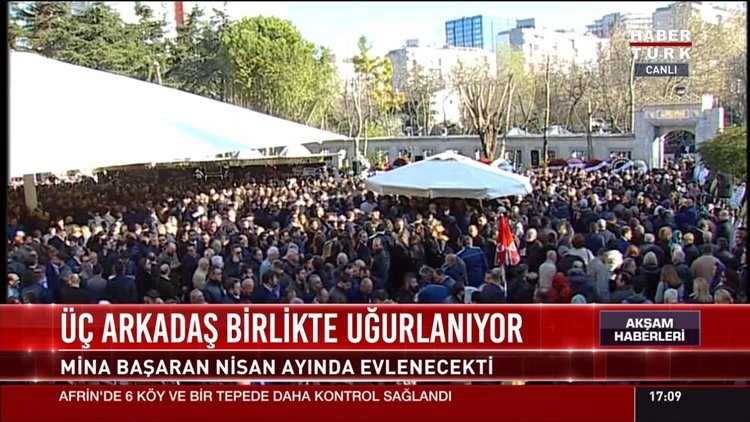 Uçak kazası kurbanlarına veda