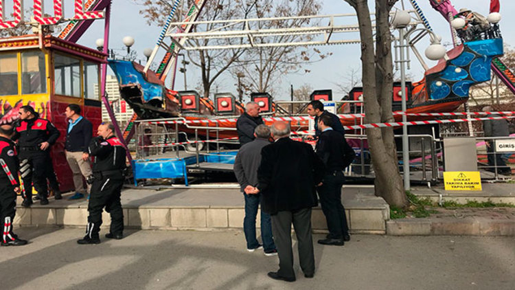 Lunaparkta korku dolu anlar!