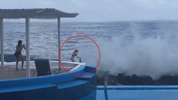 Mükemmel Instagram pozu için canından oluyordu!