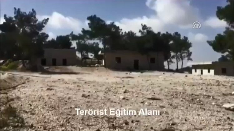 Afrin'de imha edilen kampın görüntüleri