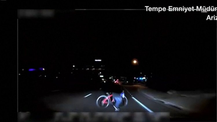 Sürücüsüz Uber aracının ölümlü kaza görüntüleri yayımlandı