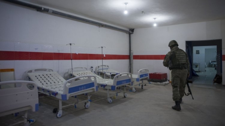 Afrin'de terör örgütünün yeraltı hastanesi bulundu