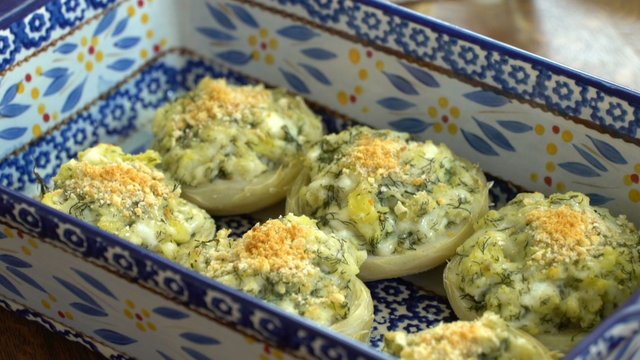 Fırında Peynirli Enginar