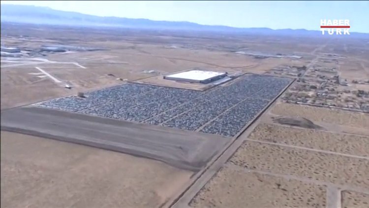 Volkswagen'in dev araba mezarlığı görüntülendi