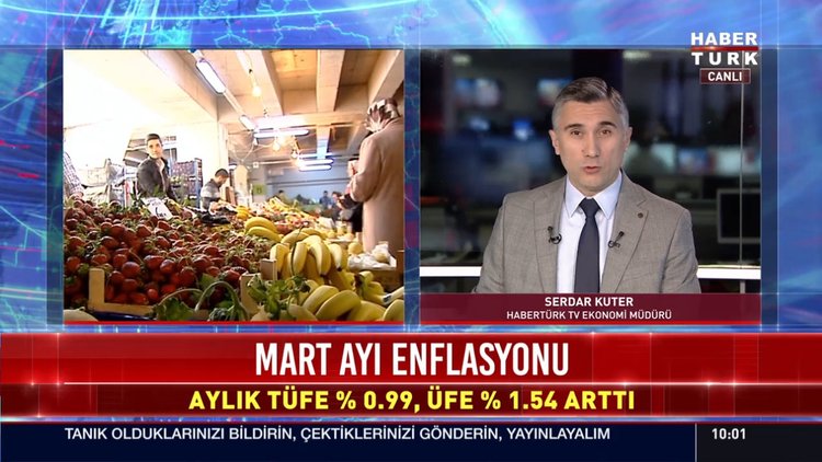 Mart ayı enflasyon rakamı açıklandı