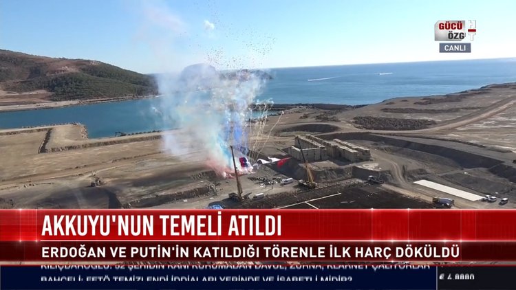 Akkuyu'nun temeli atıldı