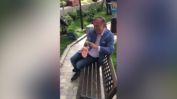 Evcil sincap Faik görenleri mest etti