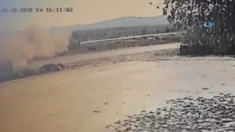 Sanatçı Esat Kabaklı’nın geçirdiği kaza anı kameralarda