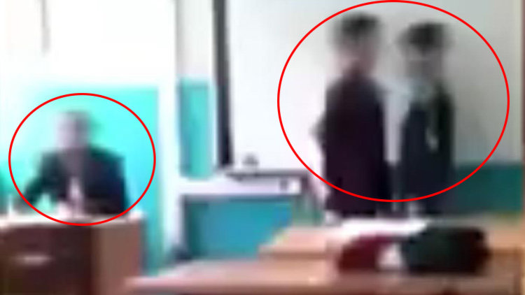 Okulda skandal görüntüler! Öğrencileri sınıfta dövüştürdü