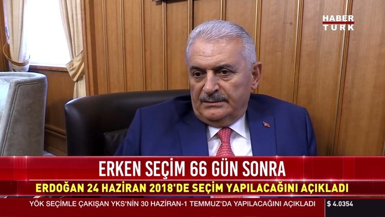 Başbakan Binali Yıldırım'dan erken seçim açıklaması