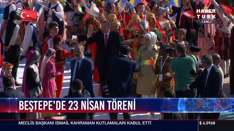 Beştepe'de 23 Nisan töreni