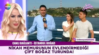 Çiftin yarım kalan nikahı yarın Seda Sayan'la canlı yayınında kıyılacak.