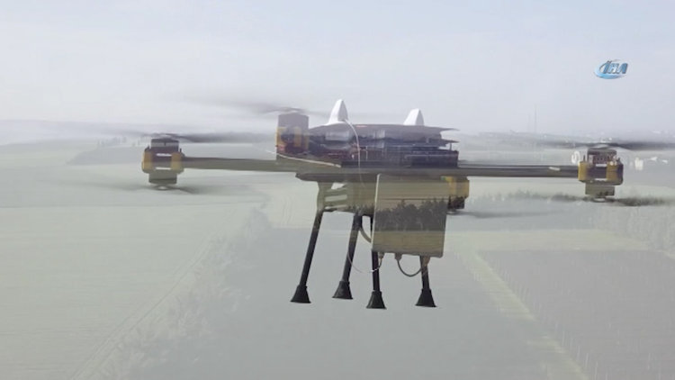 Uçan baz istasyonu "Dronecell", afetler ve acil durumlarda hayat kurtaracak