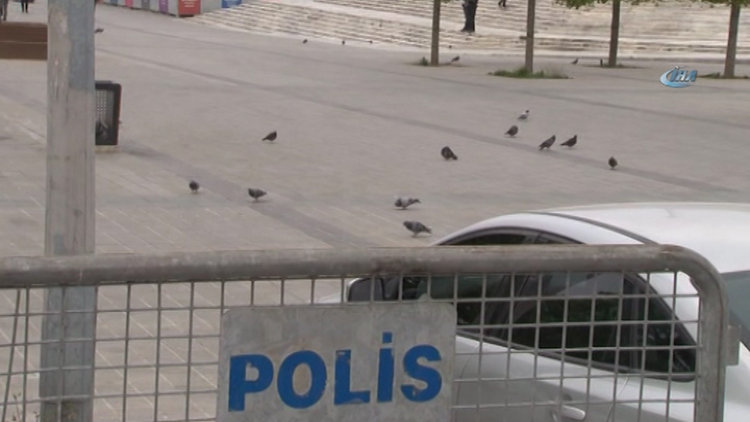 Taksim Meydanı kuşlara kaldı