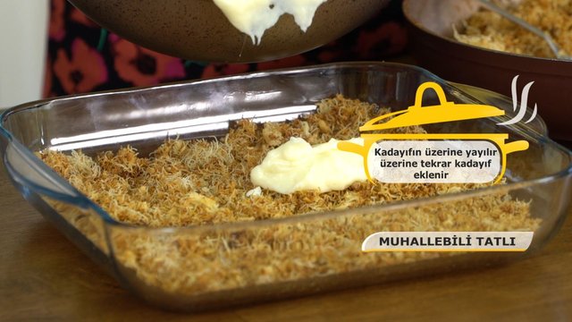 1 dakikada Muhallebili Tatlı