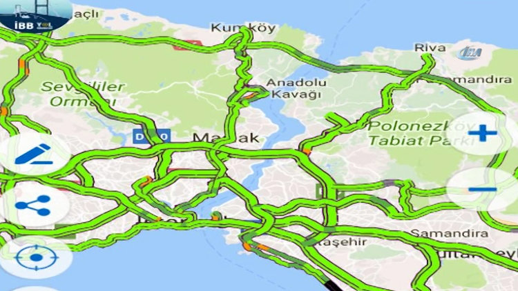 İstanbul trafiğinde 1 Mayıs rahatlığı