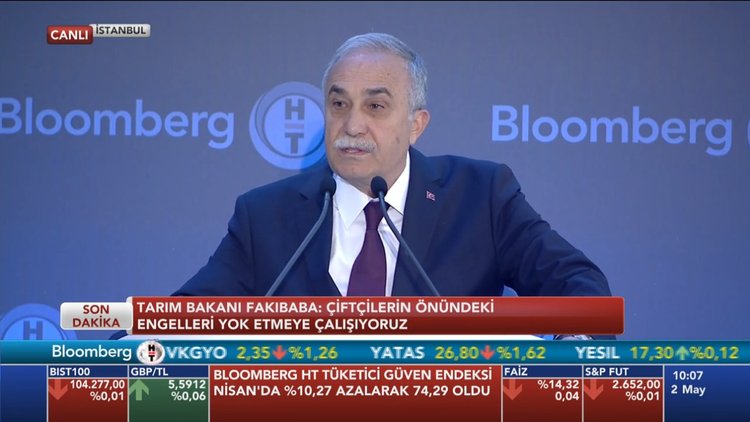Bakan Fakıbaba Bloomberg HT Gıda ve Tarım Zirvesi'ne katıldı