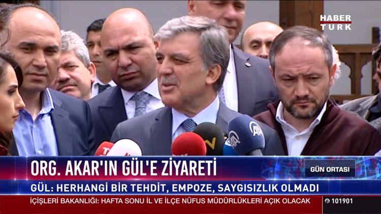 Abdullah Gül'den Hulusi Akar'ın ziyaretine ilişkin açıklama