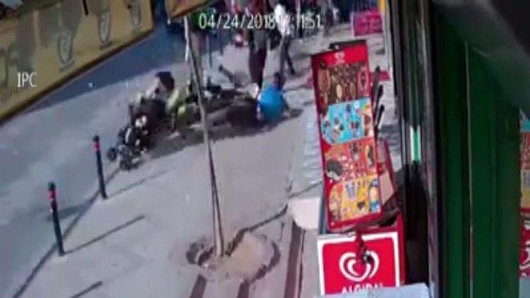 Motosiklet vahşeti! Tek tekerini kaldırmak isteyince olanlar oldu