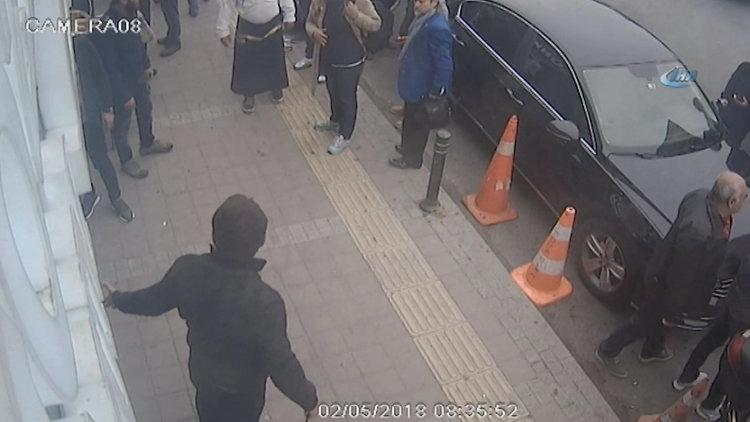 Beykoz'da değnekçi dehşeti kamerada