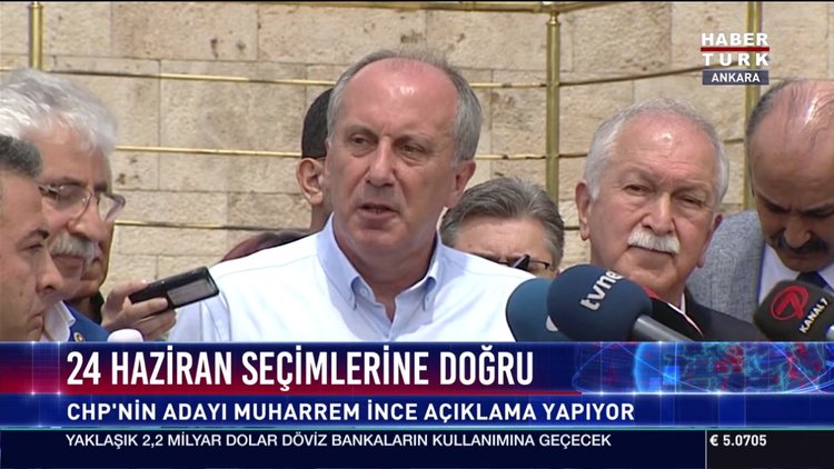 CHP'nin adayı Muharrem İnce'nin basın toplantısı