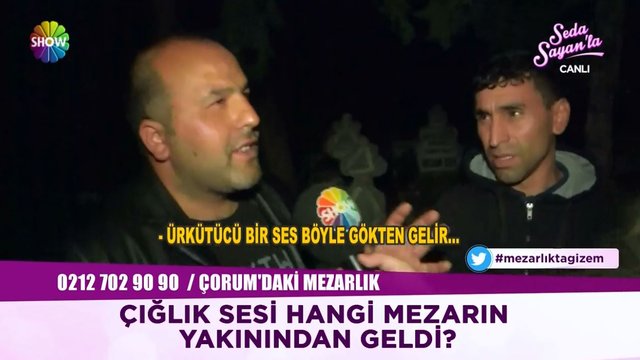 Mezarlıktan gelen çığlık sesleri!